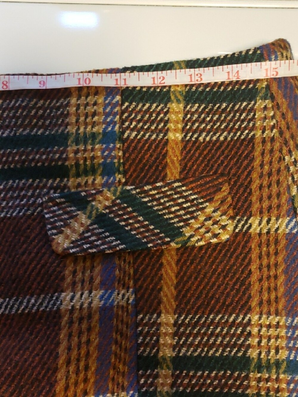 Cider Brown Multicolor Plaid Cropped Blazer And Mini Skirt - Picture 11 of 12